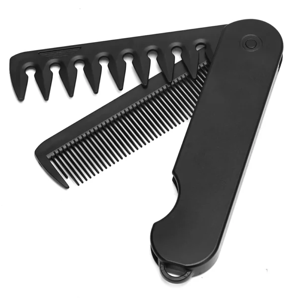 Folding Wide-Tooth Barber Comb Tool