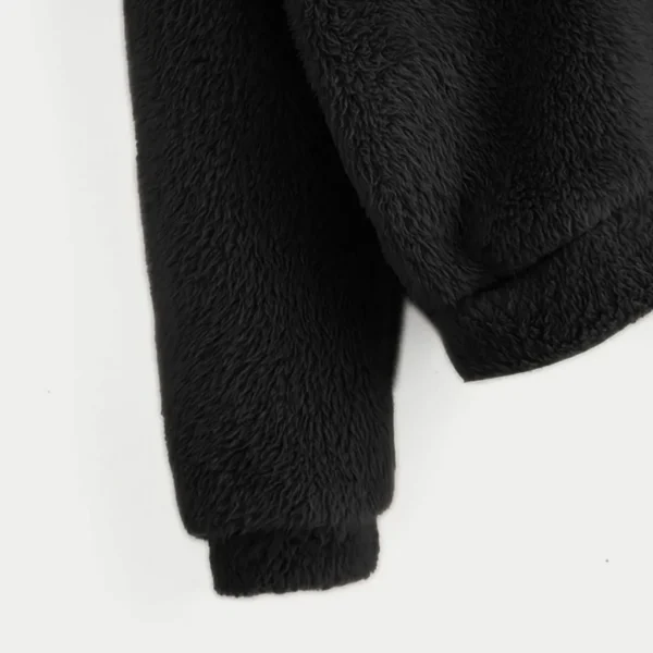 Women’s Fuzzy Bear Fleece Hoodie - Image 6