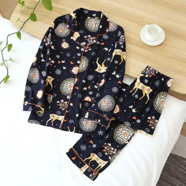 2-Piece Cotton Pajama Set for Women - Image 8