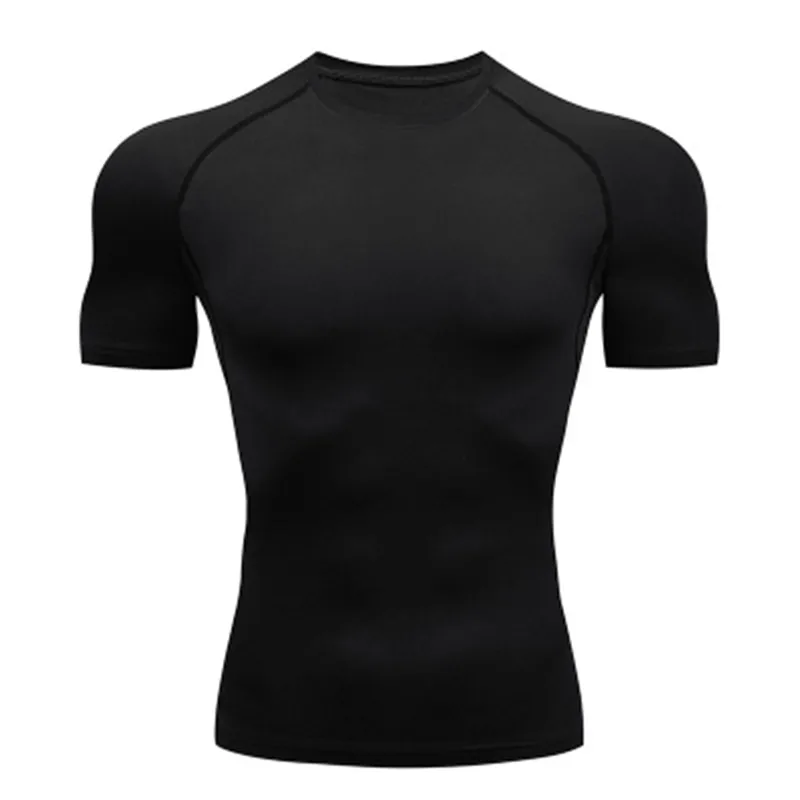 Men's Compression T-shirt: breathable, quick-dry polyester for ultimate comfort and performance during workouts.