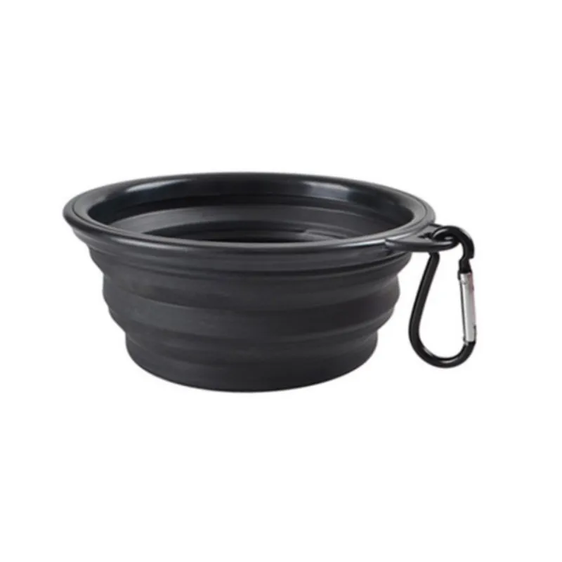 Collapsible silicone pet bowl: portable, durable, and easy to clean for travel with cats and dogs.