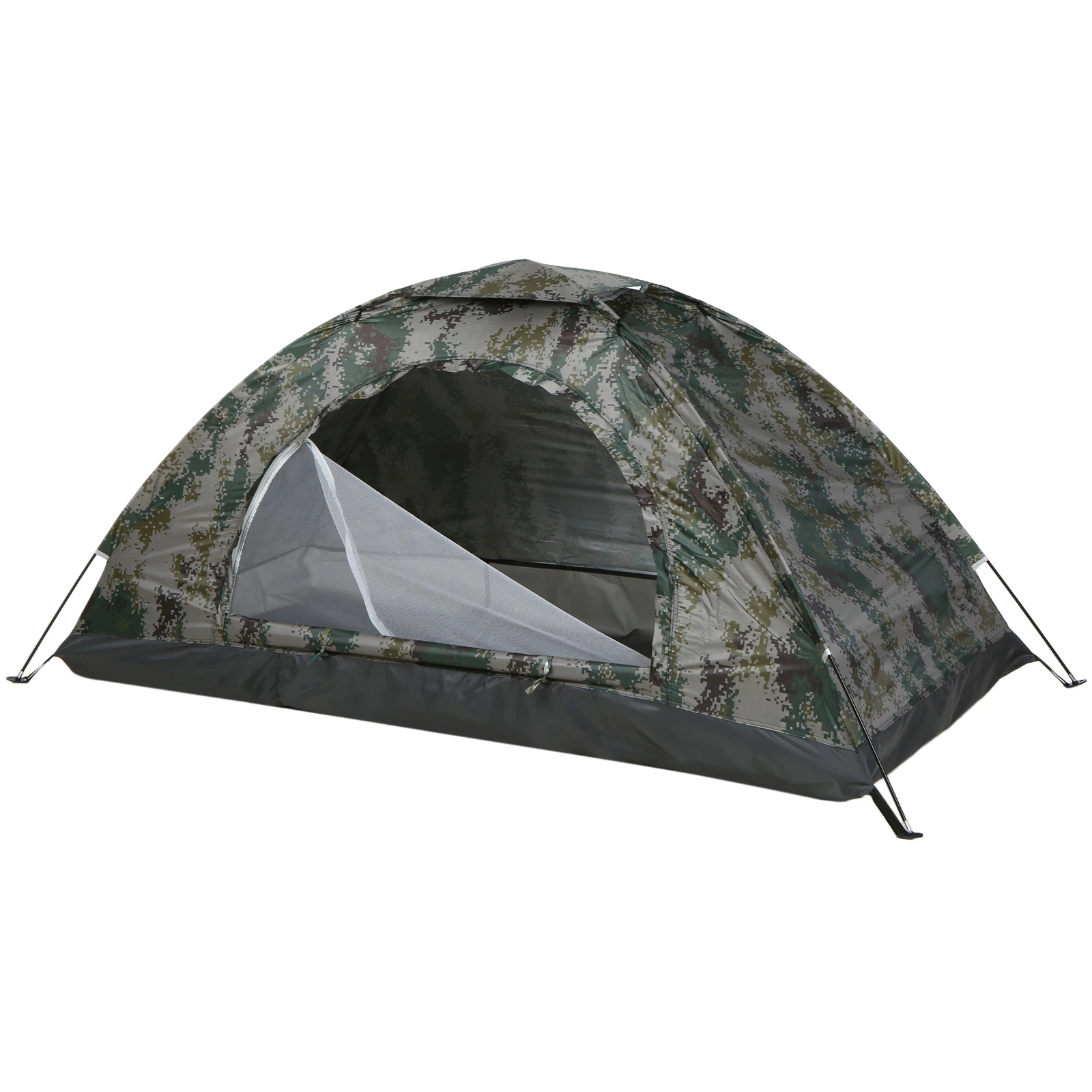 Ultralight 1-2 person camping tent; durable, waterproof, UV-protective, and easy to set up for summer use.
