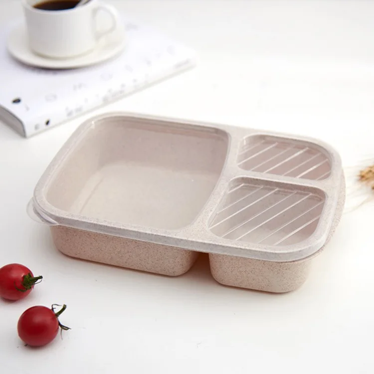 Eco-friendly, leakproof bento box with compartments; perfect for meals at school, work, or picnics.
