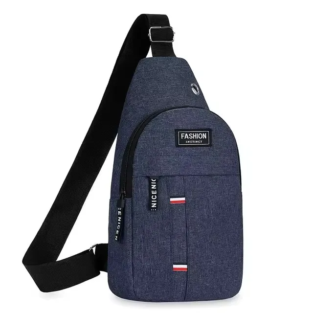 Stylish and spacious men's crossbody bag, perfect for outdoor activities and daily use. Durable nylon design.
