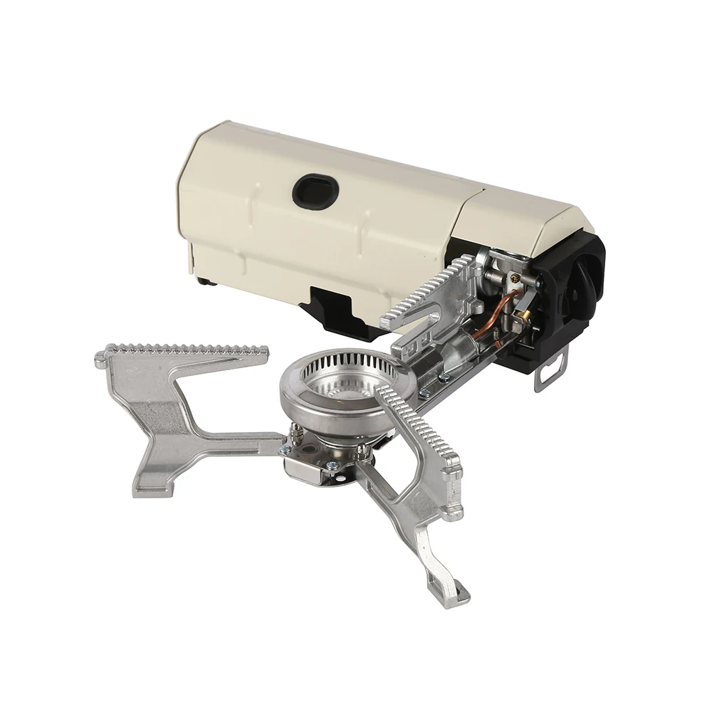 High-powered, portable gas stove for outdoor cooking; ideal for camping, BBQs, and small groups.