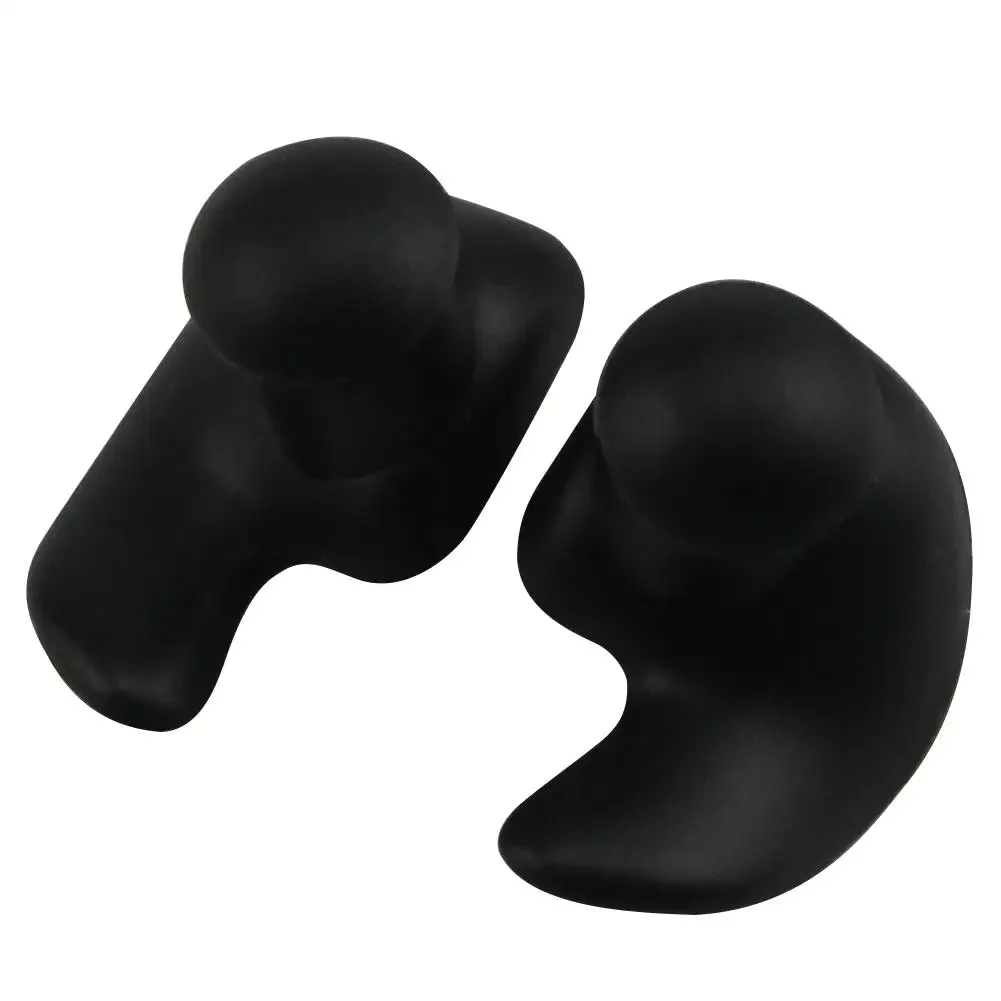 Waterproof silicone earplugs for swimming, showering, and water sports. Comfortable, durable, and portable.