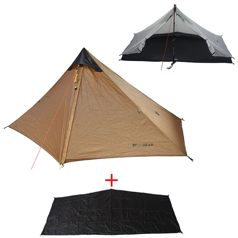 Ultralight, waterproof pyramid tent for solo adventurers; versatile, durable, and perfect for all seasons.