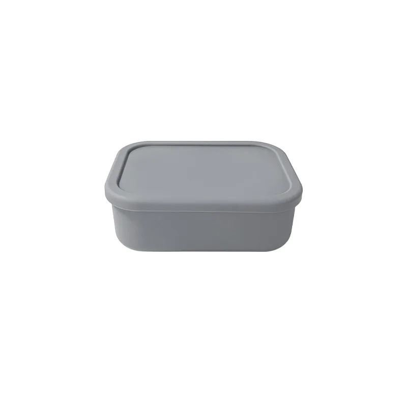 Eco-friendly 3-in-1 silicone bento box for easy meal transport, storage, and thermal insulation.